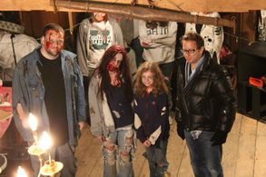 Sergio Myers on set The Zombinator