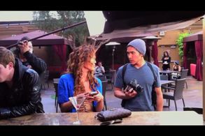 On set with Eunice Kiss