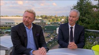 Boris Becker and John McEnroe in Today at Wimbledon (1964)