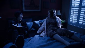 Michele Simms and Lee Karlinsky in A Christmas Karen (2022)