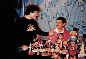 Bob Baker (Puppetoon animator, Bob Baker Marionettes) and Arnold Leibovit 