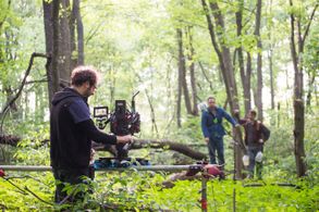 On the set of The Shade Shepherd