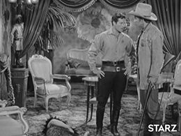 Hugh O'Brian and Morgan Woodward in The Life and Legend of Wyatt Earp (1955)