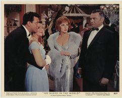Ernest Borgnine, Anthony Franciosa, Gina Lollobrigida, and Nancy R. Pollock in Go Naked in the World (1961)