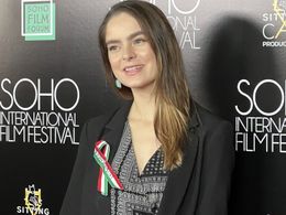 Marissa Ghavami on the SOHO International Film Festival red carpet representing Silk