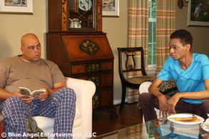 Robert X. Golphin and Brian Anthony Wilson on set of 