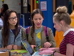 Madison Hu, DeVore Ledridge, and Olivia Rodrigo in Bizaardvark (2016)