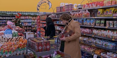 Vanessa Hudgens and Josh Whitehouse in The Knight Before Christmas (2019)