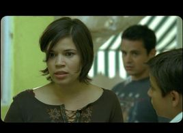 America Ferrera, Adrian Alonso, and Jesse Garcia in Under the Same Moon (2007)