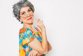 Jenny Lorenzo as her character, Abuela