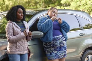 Sasha Compère and Lily Mae Harrington in Single Drunk Female (2022)