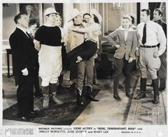 Gene Autry, Smiley Burnette, Herbert Clifton, Warren Hull, Mary Lee, Malcolm 'Bud' McTaggart, Gertrude Messinger, June S