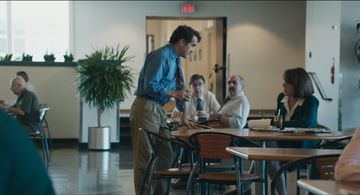 Still of Brian d'Arcy James, Maureen Keiller, and Gene Amoroso in Spotlight (2015)