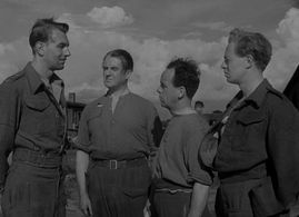 Jimmy Hanley, Mervyn Johns, Michael Redgrave, and Jack Warner in The Captive Heart (1946)