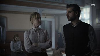 Ann-Charlotte Franzén and Simon Mezher in Jakten på den glömda historien