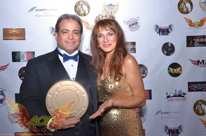 2019 Hollywood Dreams Film Festival accepting the award for Best Drama for 