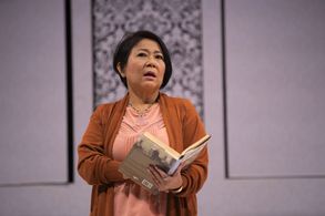 Neo Swee Lin in as Laura in 'The Truth' a play by Florian Zeller, produced by Singapore Repertory Theatre
