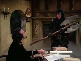 Henry Polic II and Robert Ridgely in When Things Were Rotten (1975)