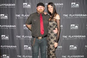 Ghadir and Lawrence R. Kivett at an event for The Playground (2017)