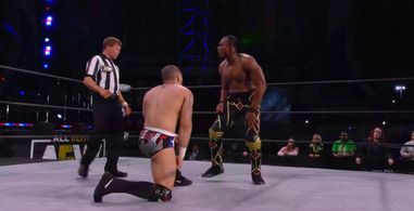 The Black Baron and Daniel L. Rivera in AEW Dark: Elevation (2021)