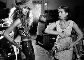 Gisele Bundchen and Lucia Marano. Dolce & Gabbana fashion campaign. Photo Shoot, New York City.