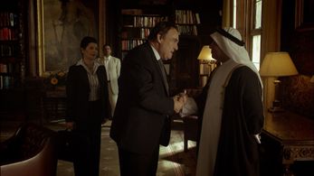 Marina Sirtis, Kammy Darweish, and John Rhys-Davies in 31 North 62 East (2009)