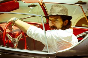 Jase Haber in his 1961 Corvette.