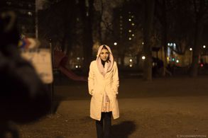 On set for Sex & Ethnicity