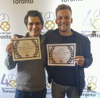 Brandon James Sim, Victoria Sullivan, Josh Maloney, and Robert Cormier in The Duel: 48HR (2016)