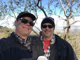 Producer John P. Aguirre on set for 