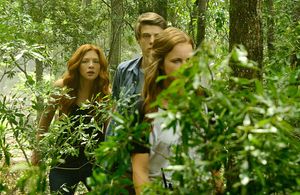 Rachelle Lefevre, Colin Ford, and Mackenzie Lintz in Under the Dome (2013)