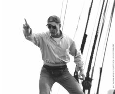 Bill Thorpe in rehearsal with the U.S.S. Constitution, aka 