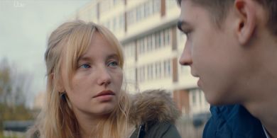 Hero Fiennes Tiffin and Kristy Philipps in Cleaning Up (2019)