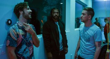 Rafael Casal, John K. Moeslein, and Daveed Diggs in Blindspotting (2018)