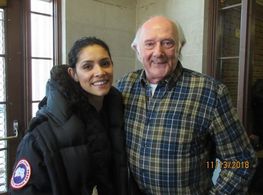 Miranda Rae Mayo and Stan Adams on Location for 