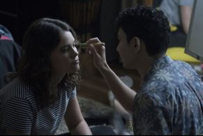 Sosie Bacon and Marwan Salama in Here and Now (2018)