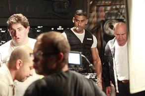 Robert Costanzo, J. Teddy Garces, Drew Ganyer, and Jonathan Vender in The Last King Blood (2011)