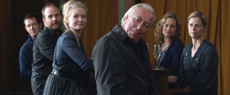 Steve Bisley, Essie Davis, Nadine Garner, Heather Mitchell, Geoff Paine, and Adam Zwar in The Wedding Party (2010)