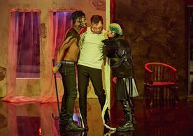 Ondrej Sokol, Yemi Akinyemi, and Anna Slovácková in Tvoje tvár má známý hlas (2016)