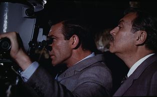 Sean Connery and Pedro Armendáriz in From Russia with Love (1963)