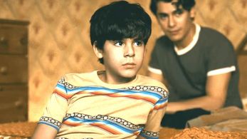 Orlando Pineda and Martín Fajardo in Griselda (2024)