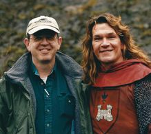 MIchael Burks with Patrick Swayze, 