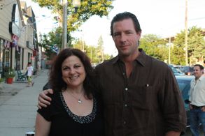 Debra Markowitz and Ed Burns at the Long Island International Film Expo (LIIFE)