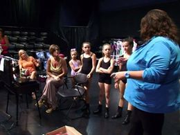 Kelly Hyland, Abby Lee Miller, Maddie Ziegler, Mackenzie Ziegler, Brooke Hyland, Jill Vertes, and Kendall Vertes in Danc