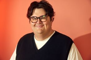 Caleb Hearon at an event for I Used to Be Funny (2023)