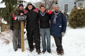 DOP-Clement Lush, MR. FROST-Richard Fitzpatrick, WRITER/EP-Curtis Harrison and DIRECTOR-Ryan Keller on the set of The Da