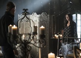 Nathaniel Buzolic and Danielle Campbell in The Originals (2013)