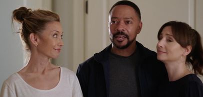 Still of Victor Turner, Kate Orsini, and Heather McComb in A Gift of Murder