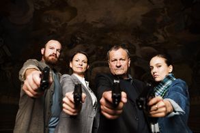 Klára Melísková, Miroslav Krobot, Stanislav Majer, and Tereza Ramba in Blue Shadows (2016)