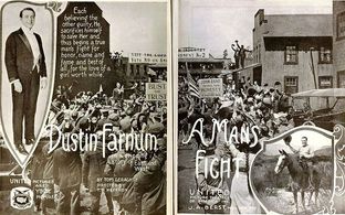 Dustin Farnum, Wedgwood Nowell, J. Barney Sherry, Harry von Meter, and Dorothy Wallace in A Man's Fight (1919)